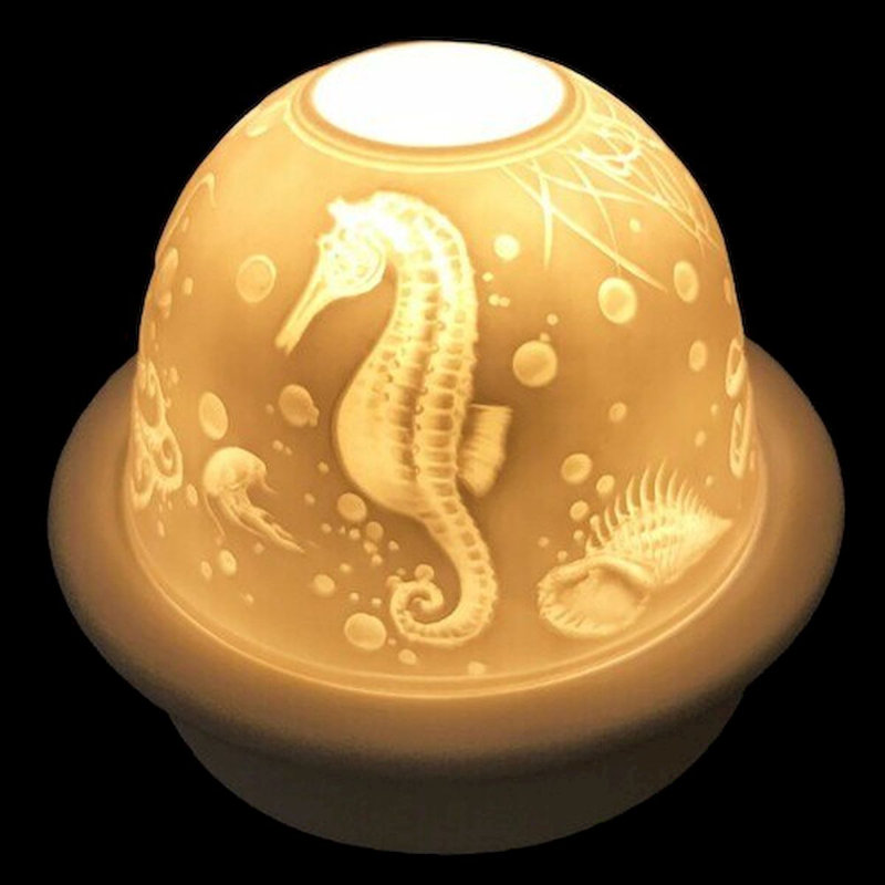 Photophore de table en porcelaine 4 po