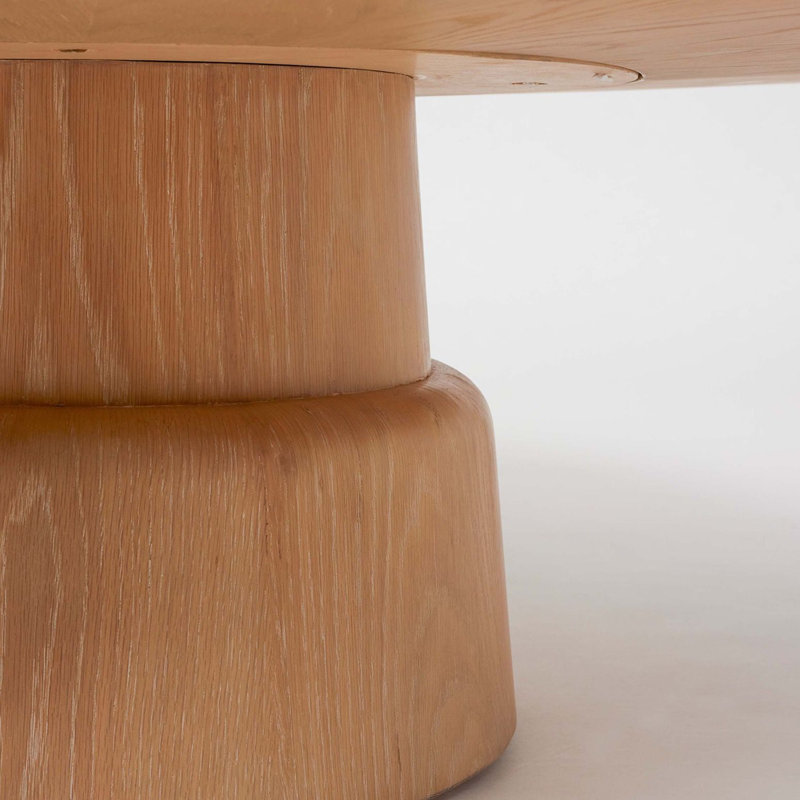 Graves Solid Wood Coffee Table, Saddle