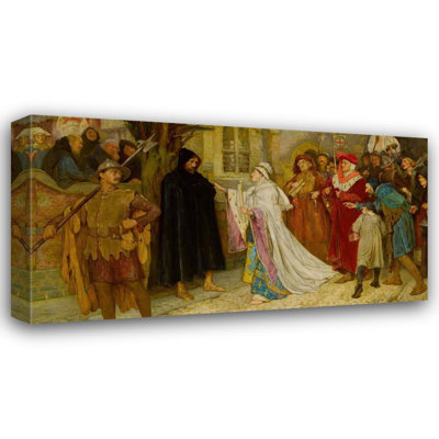 "The Penance of the Duchess Of Gloucester" by  Frederick William Davis - Gallery Wrap Canvas Wall Art