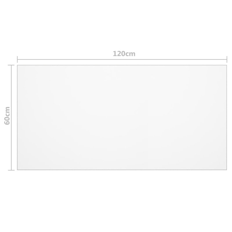 Verndale  Table Protector 2 mm PVC, 60cm W x 120cm L, Matt