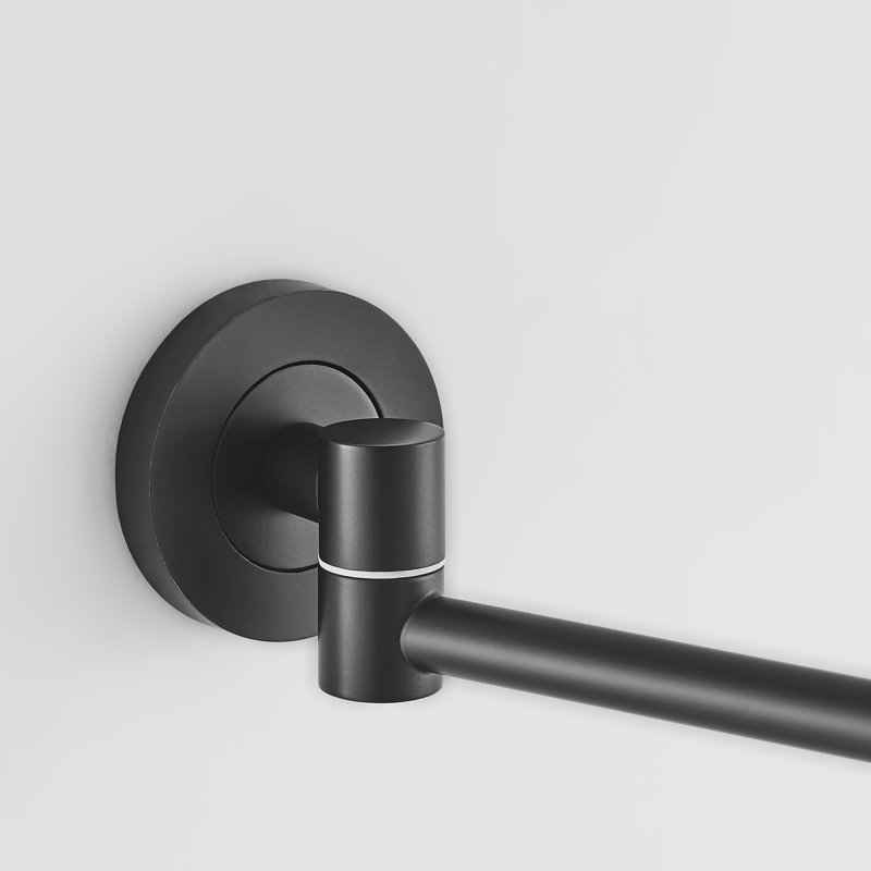 Afra Metal Wall Mirror, Black