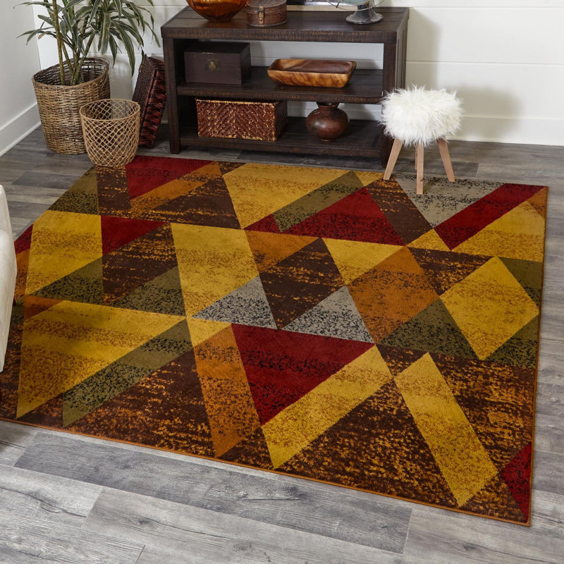Cafe Geometric Indoor Rug, Square 7'10"