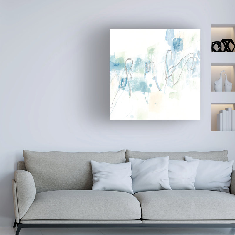 "Scribe arctique I" sur toile, H 14 po x l 14 po