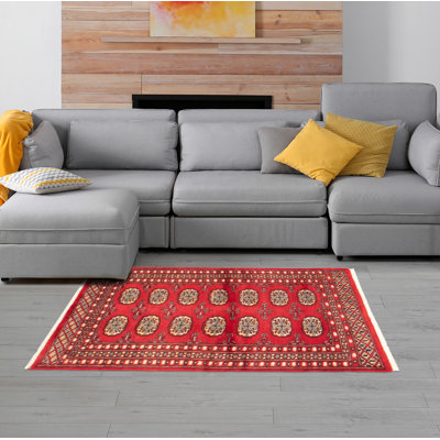 Malechi One-of-a-Kind 2'7" X 4'2" New Age Wool Area Rug in Red