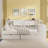 Wooden L-Shape Daybed With Seven Storage Cabinets And Two Storage Drawers, Multi-Functional Bed With Study Desk And Built-In Bookshelf-1832098337-1832098336