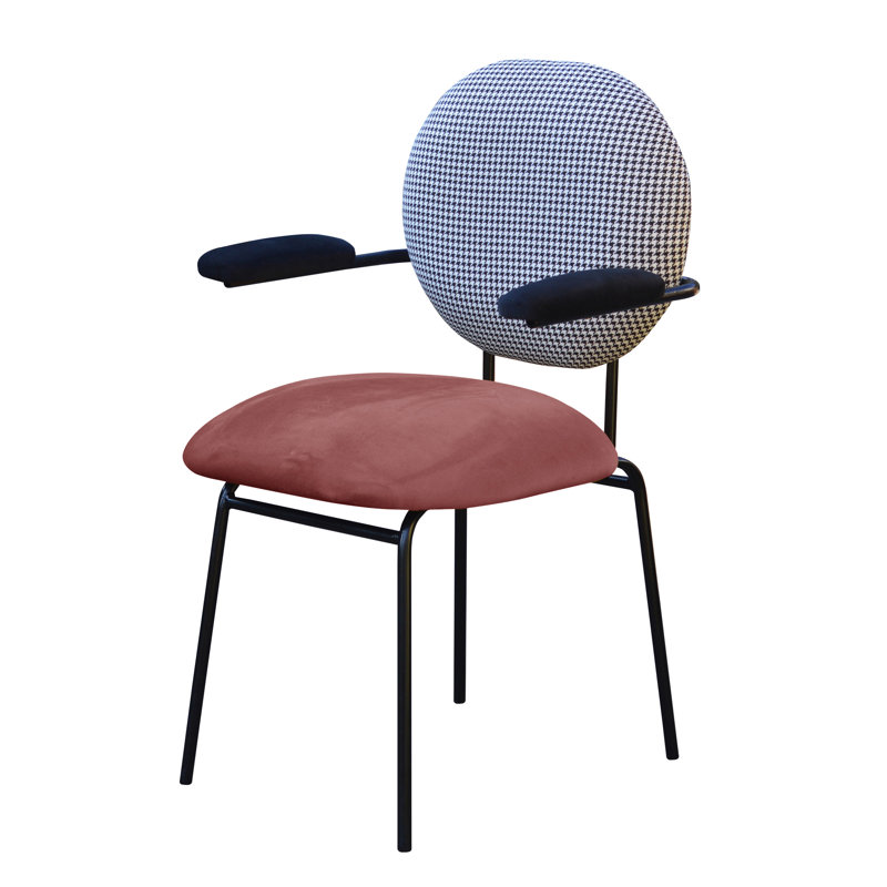 Plum Velvet Armchair, Dustypink