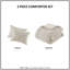 Ensemble d'édredon surdimensionné en coton Elegant