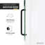 Porte de baignoire pivotante sans cadre l 48 po x H 58 po Pacific Series