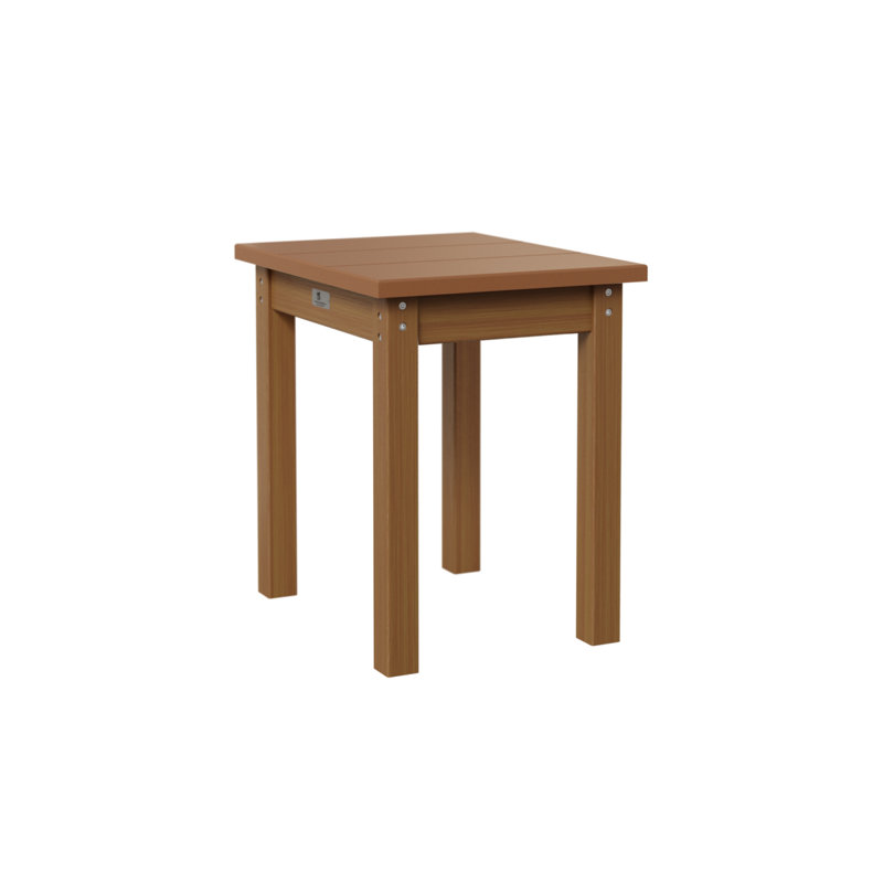 Berlin Gardens Economy End Table, Cedar, Natural Teak
