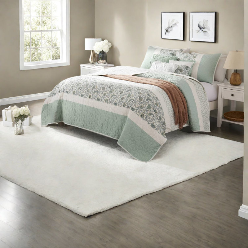 Reversible Cotton Percale Bedding Sets Full Queen Farmhouse Home