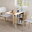 Rezac Extendable Metal Base Dining Table