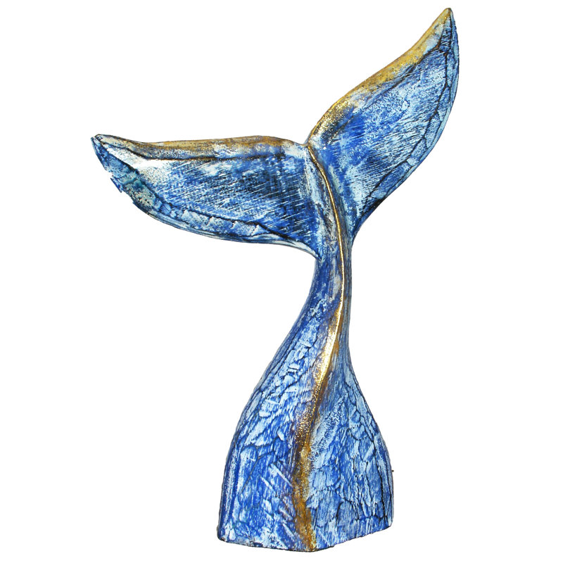 Sidra Animals Figurines & Sculptures, Blue, 16" H x 11" W x 3" D