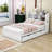 Preli Full Size Wood Platform Bed with Twin Size Trundle,Shelves and Drawers-342405035