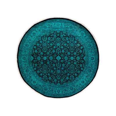 Tapis vert nouvel âge 6 pi 7 po x 6 pi 9 po Cohlier