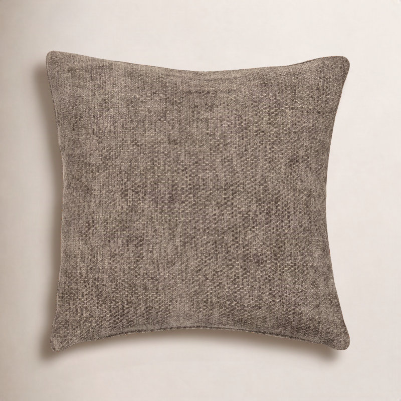 Coussin Serenity, 22 po x 22 po, Plumes, Espresso