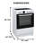 Equator Advanced Appliances Standalone 24" 2.4 Cubic Feet Ceramic burner Electric Free Standing Convection Range-100527841
