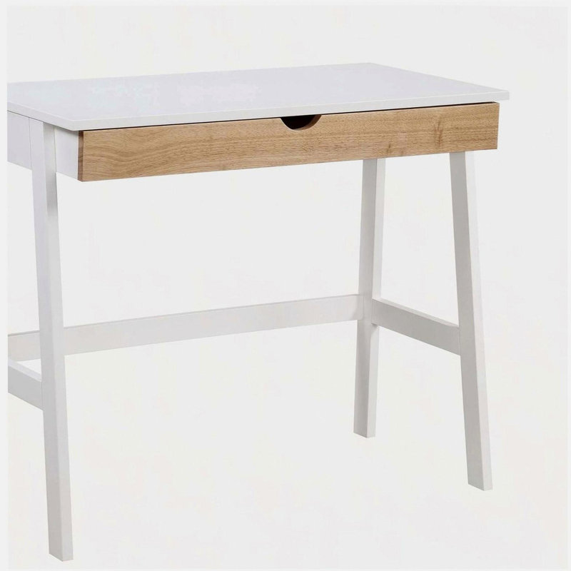  Bureau blanc / naturel