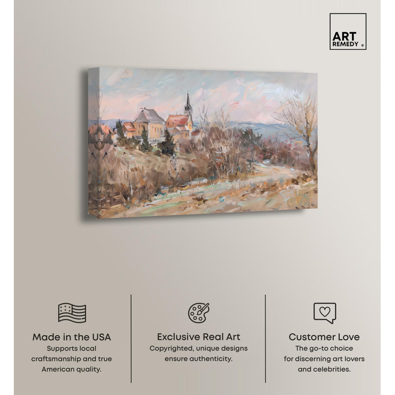 Little Town Gallery Wrapped Canvas Landscape Art, 36" x 24"