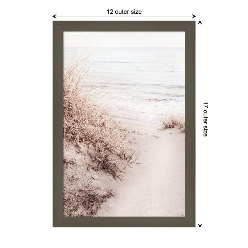 Beach by 1x Studio III, 12" W x 17" H, Gray
