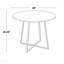 Table de salle à manger en bois naturel transfert et métal, MDF noir-1335852993