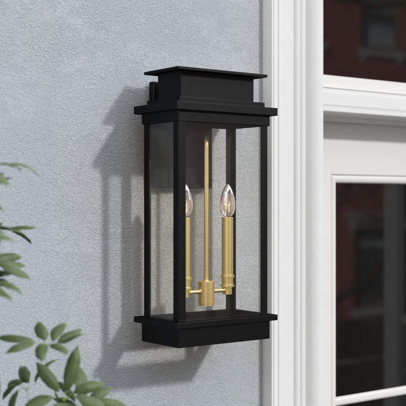 Applique murale en aluminium Aisah, H 18,75 po x l 8,75 po x P 6 po
