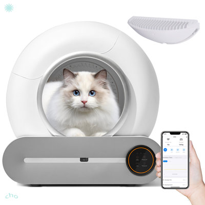 Bac à litière autonettoyant pour chat, ramassage automatique et élimination des odeurs
