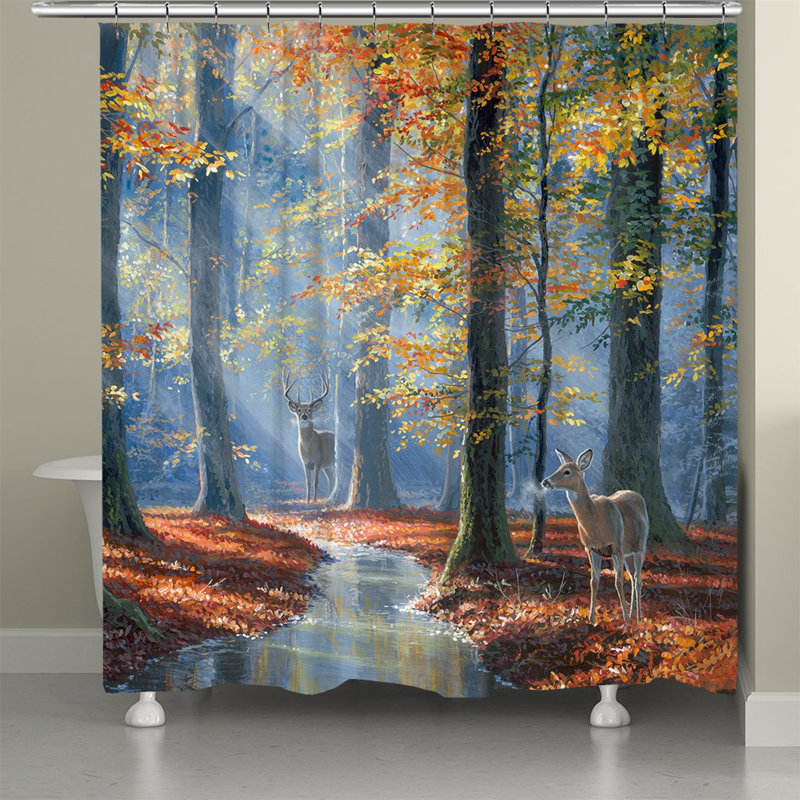October Courtship Shower Curtain