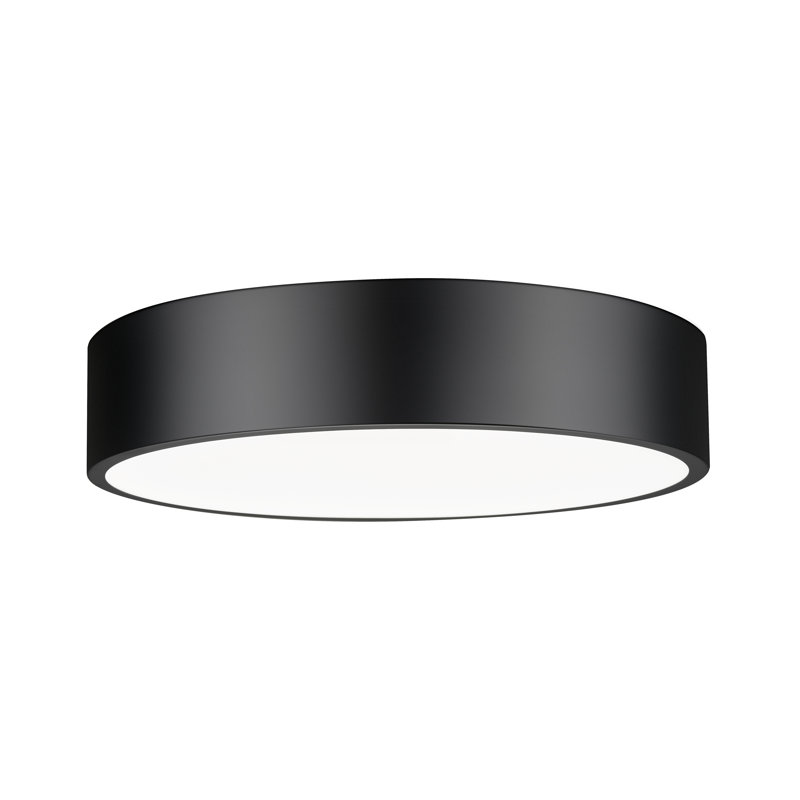 Silvio 20 inch 1 Light Flush Mount, Matte Black