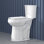 Toilette de 21 po de hauteur, toilettes à chasse d'eau très hautes et puissantes avec siège à fermeture douce, CARTE 1000 g