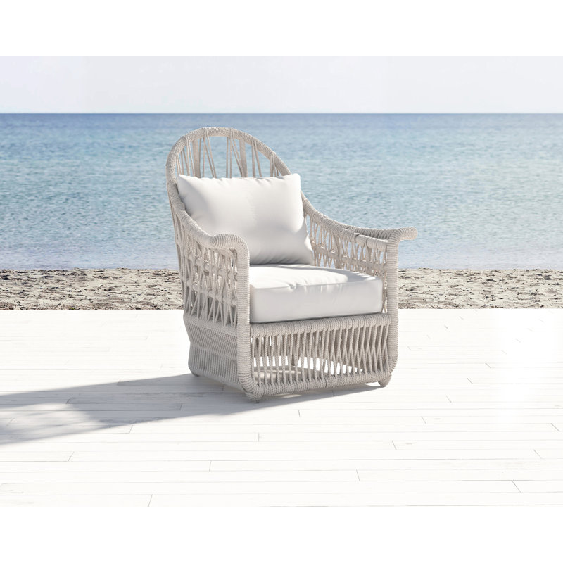 Dana Outdoor Lounge Chair, Spectrum Carbon Sunbrella® Plainweave