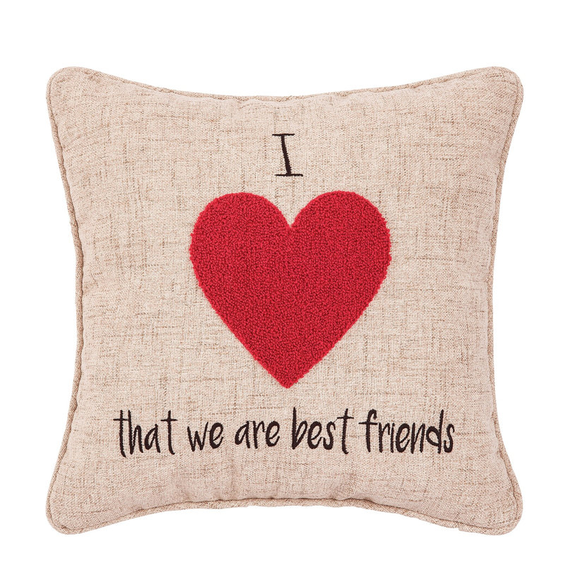 Curramoney Appliqued and Embroidered Throw Pillow