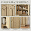 30,3 po Armoire de rangement avec 1 tablette et garniture dorée Accent Cabinet Office-272775529-273404030