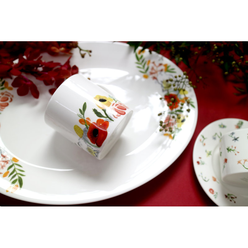 Language Of Flowers Bone China Platter