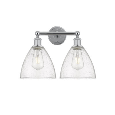 Éclairage pour meuble-lavabo en verre 2 lumières 16,5 pouces Alorah