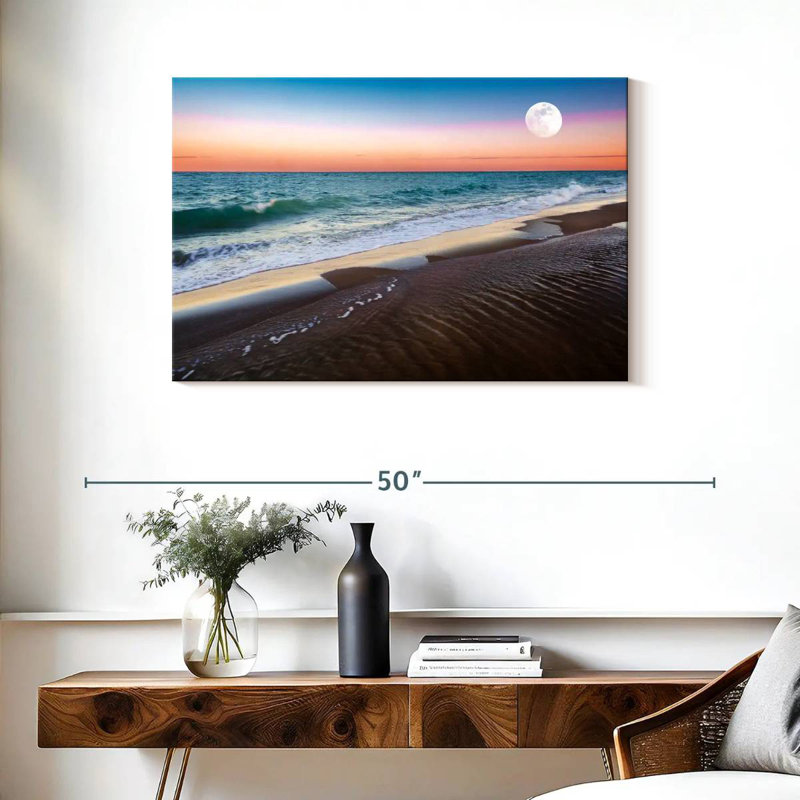 Gillard Moonrise At Sunset, 24" H x 36" W