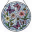 Panneau de vitrail papillon 7,8 "H Lily-1905949131