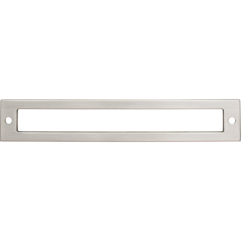 Hollin  Backplate, 1.19" H x 6.75" W x 0.13" D, Brushed Satin Nickel