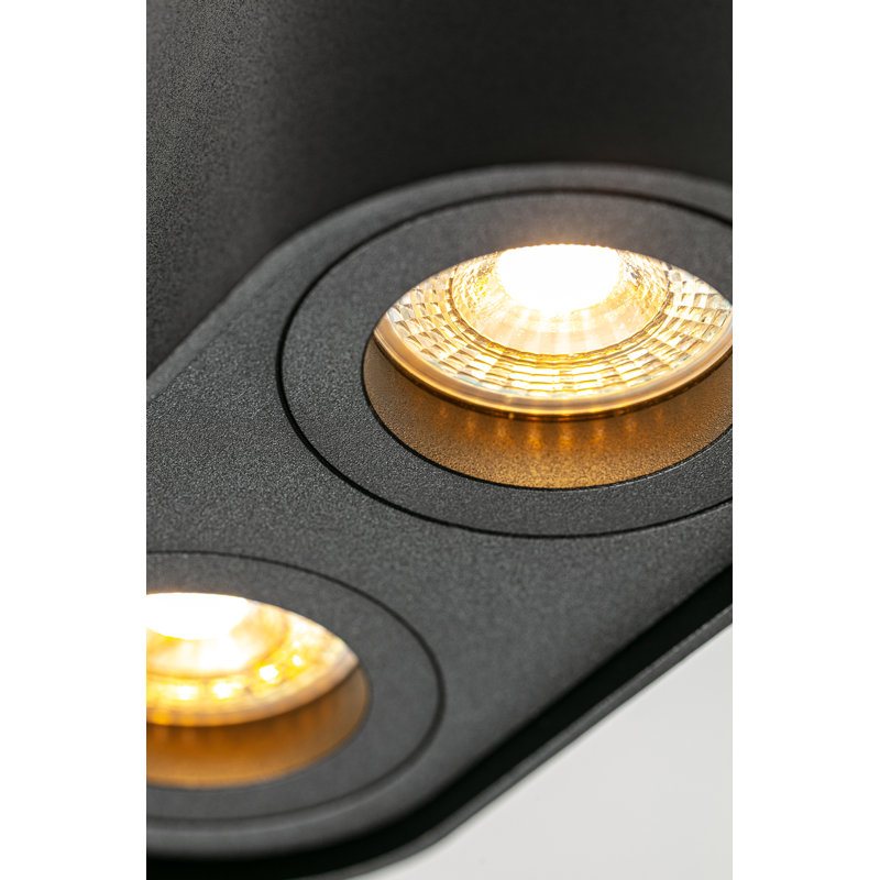 Cashwell Flush Mount, Black