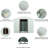 Outdoor Metal Shed 8ft X 4ft With Aluminium And Lock White Robust Structure Padlock