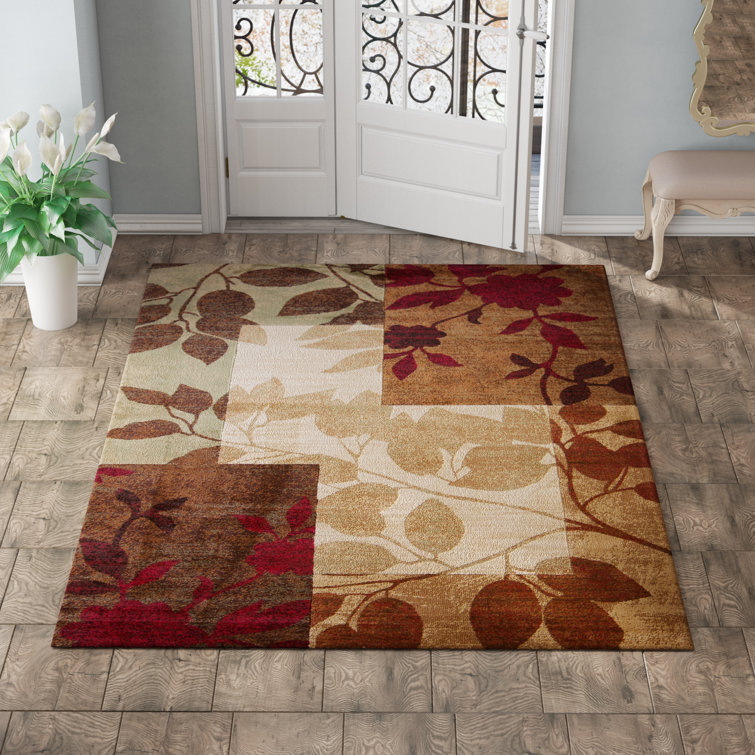 Winston Porter Addyson Polyester Chenille Braided Area Rug in Burgundy &  Reviews