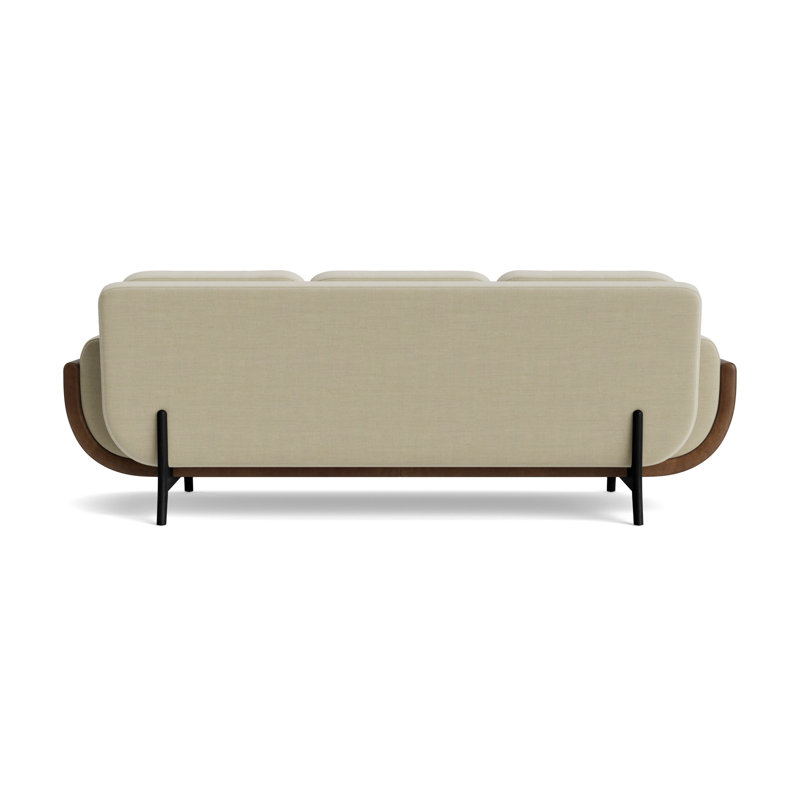 Regatta 100 Sofa, Performance Linen - Flax/Bedford - Tobacco, Black