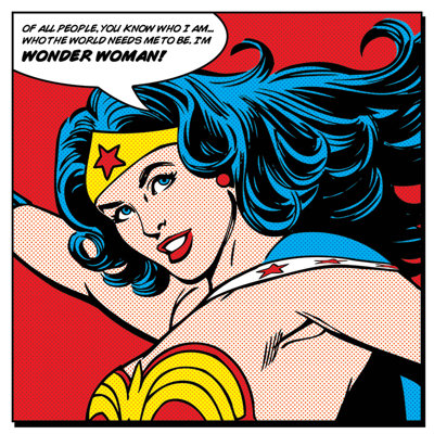 Wonder Woman Quote Graphic Art Print