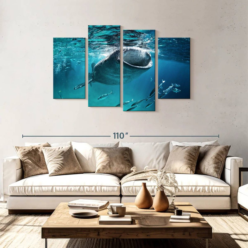 Brampt Gaping Whale Shark, 48"H x 75"W