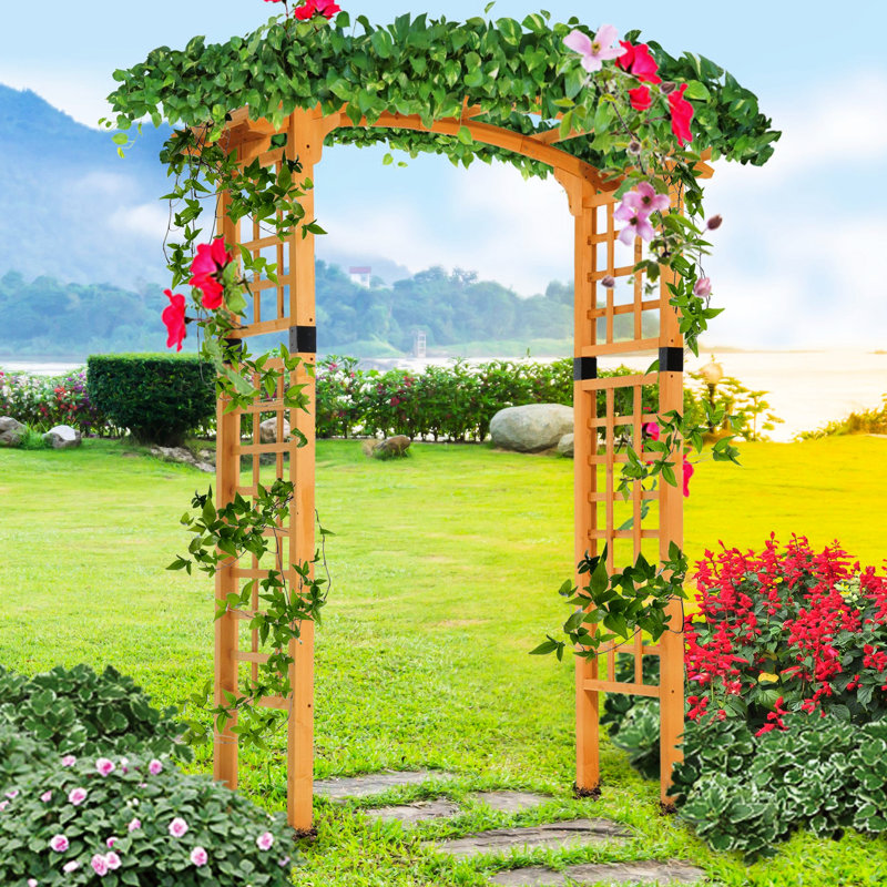 Arche avec treillis en bois