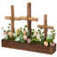 Floral And Foliage Triple Cross Easter Egg Decoration - 14" - Multicolor