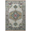 Tapis décoratif beige et gris à motif floral-688411299