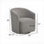 Fauteuil demi-tonneau pivotant simple For For Cosy-319242656