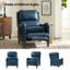 Fauteuil inclinable en cuir véritable de 28,75 po de large Neliyah-105914575