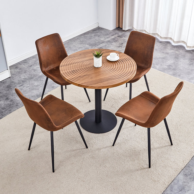 4 - Person Dining Table Sets with 31.5'' Round Table & 4 Chairs