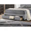 Lit de taille simple en tissu de toile de jute gris clair avec lit escamotable capitonné-1763363123